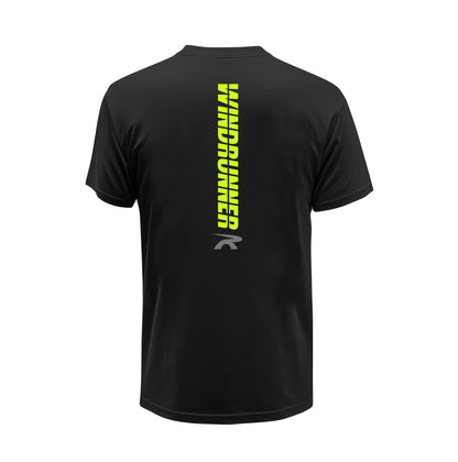 WINDRUNNER TEE (BLACK/NEON)